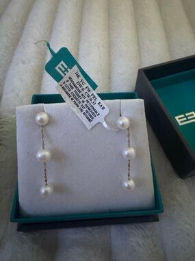 Effy 14K Yellow Gold Cultured Fresh
Water Pearl Drop Earrings